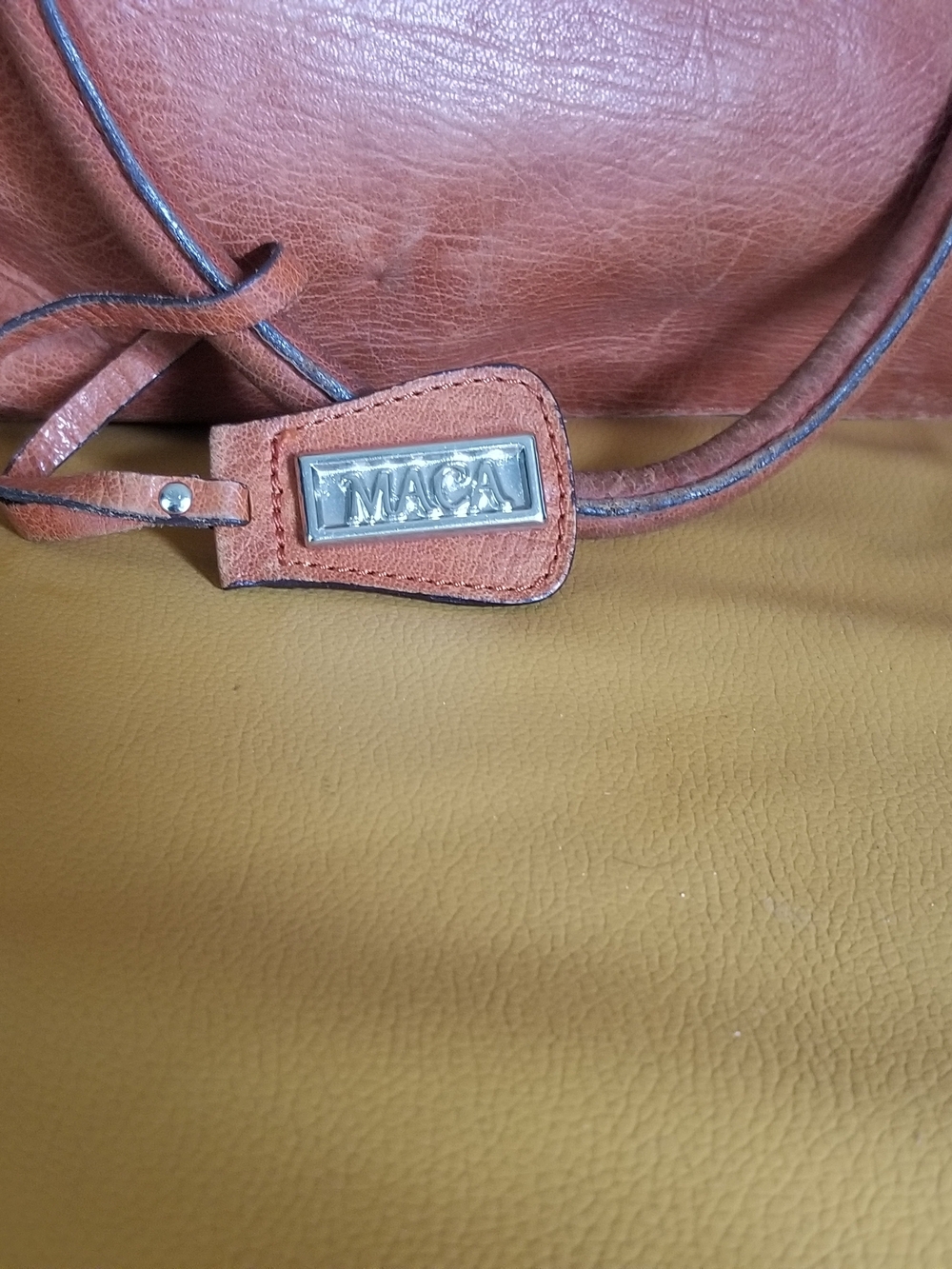 Maca Real Leather Tote/Handbag - Picture 2 of 5